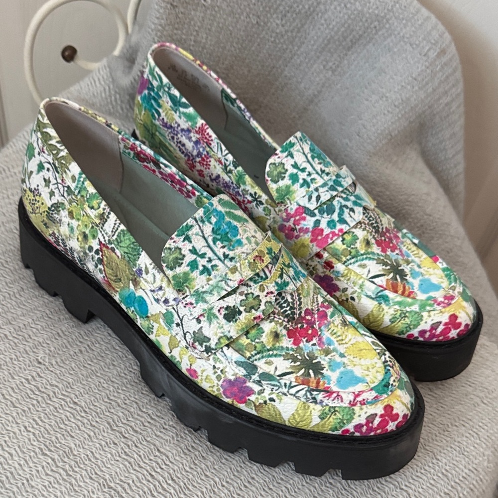 Franco Sarto Balín Multicolor Lug Sole Penny Loafers - Picture 2 of 6